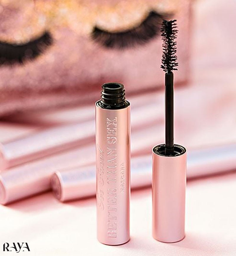 ریمل بتر دن سکس توفیسد تو فیسد ساخت کشور ایتالیا سایز مینی مسافرتی 5 میل و فول سایز 8 میل TOO FACED BETTER THAN SEX MASCARA